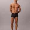 Boxer Low Rise Trunk in microfibra con grafica Monogram Boxer Low Rise Trunk in microfibra con grafica Monogram