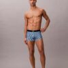 Boxer Low Rise Trunk in microfibra con grafica Monogram Boxer Low Rise Trunk in microfibra con grafica Monogram