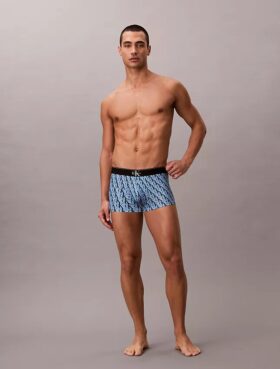 Boxer Low Rise Trunk in microfibra con grafica Monogram
