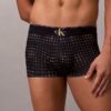 Boxer Low Rise Trunk in microfibra con grafica Monogram Boxer Low Rise Trunk in microfibra con grafica Monogram