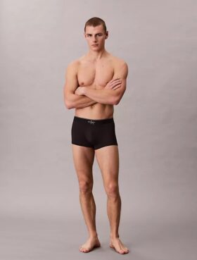 Boxer Low Rise Trunk in microfibra con grafica Monogram