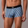 Boxer Low Rise Trunk in microfibra con grafica Monogram Boxer Low Rise Trunk in microfibra con grafica Monogram
