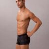 Boxer Low Rise Trunk in microfibra con grafica Monogram Boxer Low Rise Trunk in microfibra con grafica Monogram