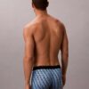 Boxer Low Rise Trunk in microfibra con grafica Monogram Boxer Low Rise Trunk in microfibra con grafica Monogram