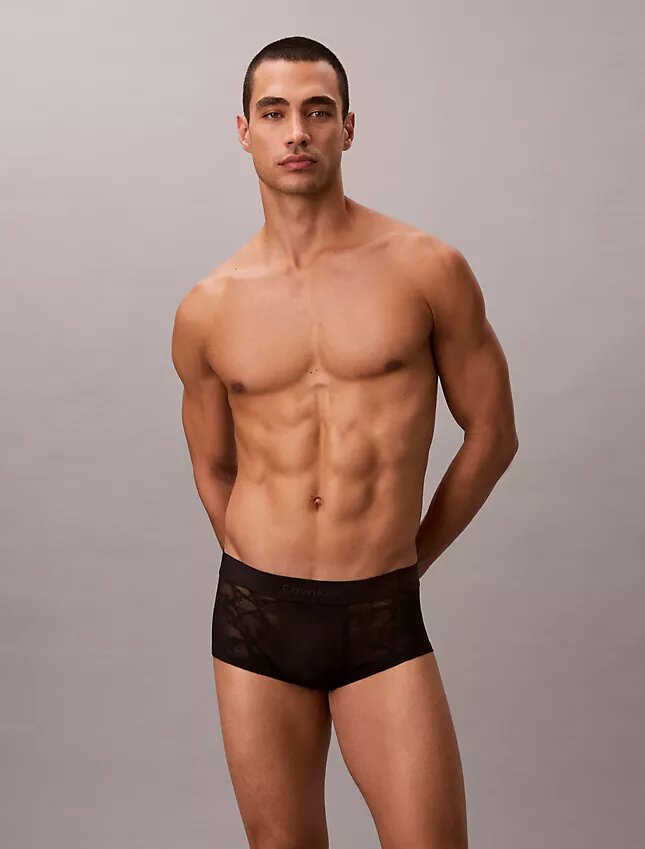 Boxer Low Rise Trunk in microfibra con pizzo Boxer Low Rise Trunk in microfibra con pizzo