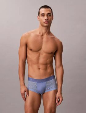 Boxer Low Rise Trunk in microfibra con pizzo