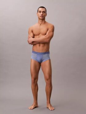 Boxer Low Rise Trunk in microfibra con pizzo