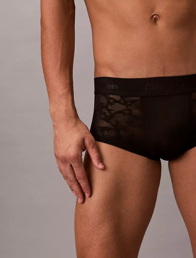 Boxer Low Rise Trunk in microfibra con pizzo Boxer Low Rise Trunk in microfibra con pizzo