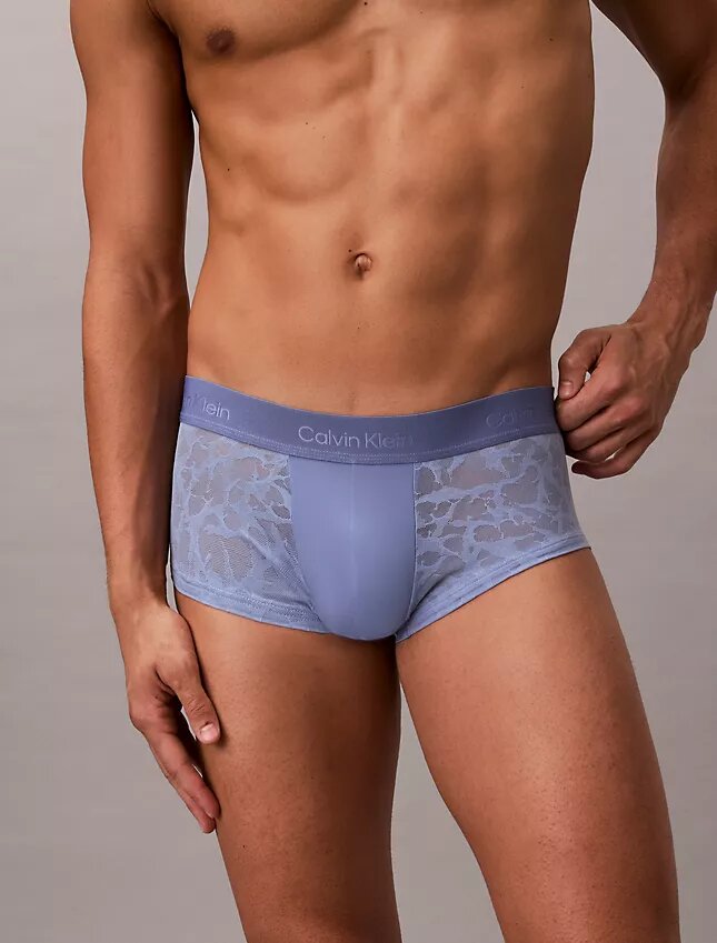 Boxer Low Rise Trunk in microfibra con pizzo Boxer Low Rise Trunk in microfibra con pizzo