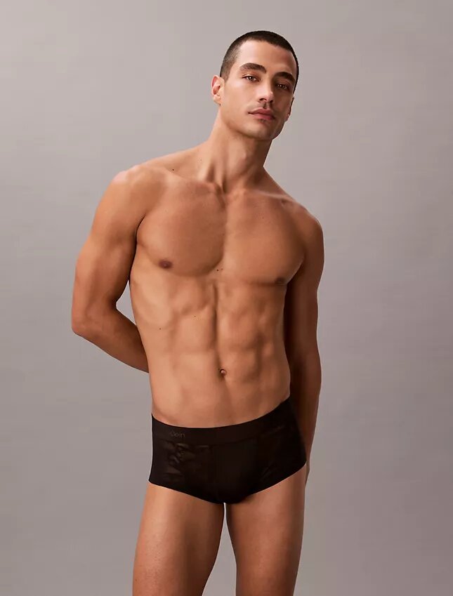 Boxer Low Rise Trunk in microfibra con pizzo Boxer Low Rise Trunk in microfibra con pizzo