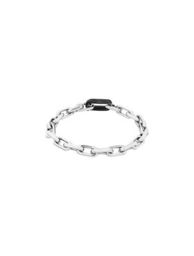 Bracciale a catena a maglie scolpite