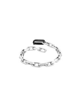 Bracciale a catena a maglie scolpite