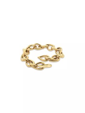 Bracciale a maglie scultoree