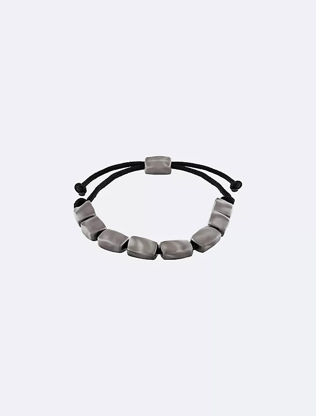 Bracciale con perline a forma di rettangolo organico Bracciale con perline a forma di rettangolo organico