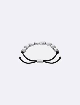 Bracciale con perline a forma di rettangolo organico