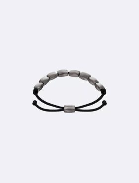 Bracciale con perline a forma di rettangolo organico