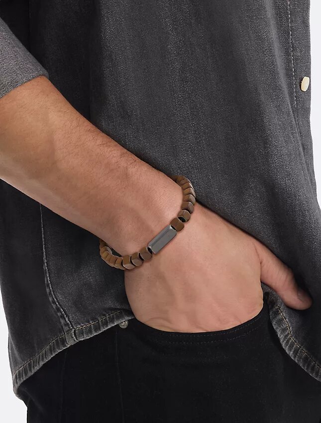 Bracciale con perline quadrate Bracciale con perline quadrate