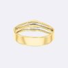 Bracciale rigido con forma fluida e scultorea