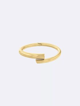 Bracciale rigido rotondo scultoreo