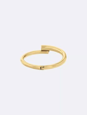 Bracciale rigido rotondo scultoreo