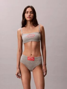 Bralette a fascia Heritage Classic in misto cotone Cotton Stretch con leggera fodera