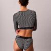 Bralette a maniche lunghe leggermente foderata in cotone e Modal Icon