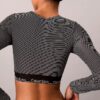 Bralette a maniche lunghe leggermente foderata in cotone e Modal Icon
