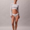 Bralette a maniche lunghe leggermente foderata in cotone Modal Icon