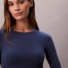 Bralette a maniche lunghe leggermente foderata in cotone Modal Icon