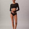 Bralette a maniche lunghe leggermente foderata in cotone Modal Icon