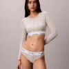 Bralette a maniche lunghe leggermente foderata in cotone Modal Icon