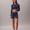 Bralette a maniche lunghe leggermente foderata in cotone Modal Icon