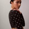 Bralette a maniche lunghe leggermente foderata in cotone Modal Icon