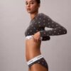 Bralette a maniche lunghe leggermente foderata in cotone Modal Icon