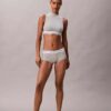 Bralette con collo alto leggermente foderata in cotone e Modal Icon