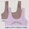 Bralette con grafica del logo ad arco, confezione da 2 Bralette con grafica del logo ad arco, confezione da 2
