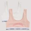 Bralette con grafica del logo ad arco, confezione da 2 Bralette con grafica del logo ad arco, confezione da 2