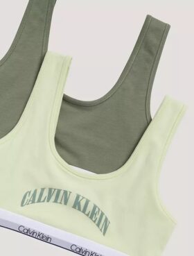 Bralette con grafica del logo ad arco, confezione da 2