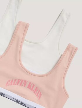 Bralette con grafica del logo ad arco, confezione da 2