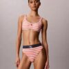 Bralette da bagno con monogramma grafico