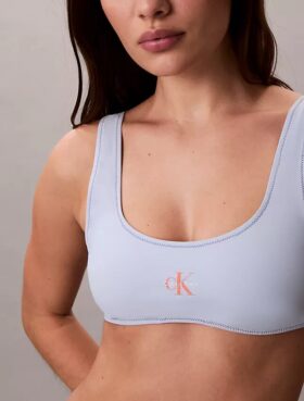 Bralette da bagno con monogramma grafico