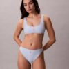 Bralette da bagno con monogramma grafico