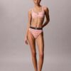 Bralette da bagno con monogramma grafico