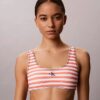 Bralette da bagno con monogramma grafico