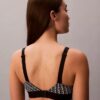 Bralette elasticizzata in Microfiber con Monogram grafico e leggera fodera Bralette elasticizzata in Microfiber con Monogram grafico e leggera fodera