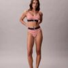 Bralette elasticizzata in Microfiber con Monogram grafico, Unlined Bralette elasticizzata in Microfiber con Monogram grafico, Unlined