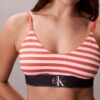 Bralette elasticizzata in Microfiber con Monogram grafico, Unlined Bralette elasticizzata in Microfiber con Monogram grafico, Unlined