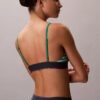 Bralette elasticizzata in Microfiber con Monogram grafico, Unlined Bralette elasticizzata in Microfiber con Monogram grafico, Unlined