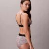 Bralette elasticizzata in Microfiber con Monogram grafico, Unlined Bralette elasticizzata in Microfiber con Monogram grafico, Unlined