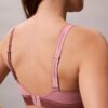 Bralette Icon in cotone e Modal con effetto metallico e fodera leggera
